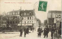 CPA CHATOU (Yvelines) - Rond Point De La Gare - Chatou