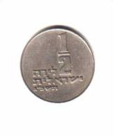 ISRAEL   1/2  LIRAH  1973  (KM # 36.1) - Israele