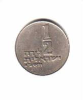 ISRAEL   1/2  LIRAH  1973  (KM # 36.1) - Israel