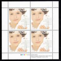 Canada MNH Scott #1813 Sheet Of 4 55c Child And Dove Of Peace - Millenium - Full Sheets & Multiples