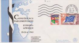 Lettre 1961 Conseil De L'europe Conférence Europe Afrique - Brieven & Documenten