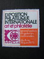 ERINNOPHILIE TIMBRE VIGNETTE VIGNETTES EXPOSITION PHILATELIQUE INTERNATIONALE ART ET PHILATELIE ARPHILA 75 - Filatelistische Tentoonstellingen