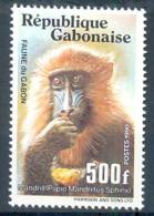 Gabon Y&T 682D Singe Ape Mandrill 1990 MNH XX - Affen