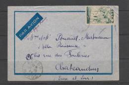 Lettre De Azrou De 1944 Vers Chateaudun - Covers & Documents