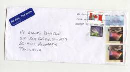 Mailed Cover (letter) From Canada To Bulgaria - Brieven En Documenten