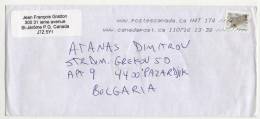 Mailed Cover (letter) With Stamp Polar Bear 2011 From Canada To Bulgaria - Storia Postale