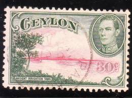 Ceylon 1938-52 King George VI Ancient Reservoir Used - Ceylon (...-1947)