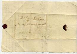 AIN  - LETTRE DE BELLEY DU 20/7/1658 POUR FONTAINE FRANCAISE - SUP ET RARE - ....-1700: Voorlopers