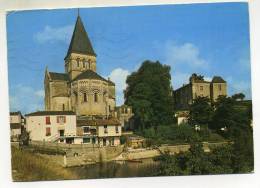 CPM - MAREUIL SUR LAY (85) Eglise Style Roman - Le Chateau Sur Le Roc Au Bord Du Lay - Mareuil Sur Lay Dissais