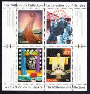 Canada MNH Scott #1827 Souvenir Sheet Of 4 46c Canada's Cultural Fabric - Millenium - Neufs