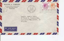Hong-Kong ( Lettre Par Avion De 1950 Vers La Belgique à Voir) - Storia Postale