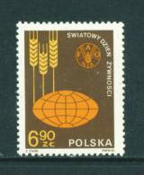 POLAND  -  1981  Food Day  Mounted Mint As Scan - Ongebruikt