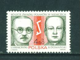 POLAND  -  1982  Poles In Germany  Mounted Mint As Scan - Nuovi