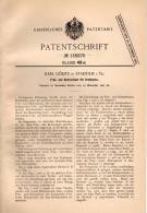 Original Patentschrift - K. Gölitz In Stadtilm I. Th., 1901 , Fräs- Und Bohraufsatz Für Drehbank , Dreherei !!! - Machines