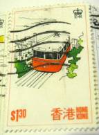 Hong Kong 1977 Train $1.30 - Used - Used Stamps