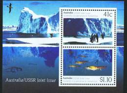 Scinetific Cooperation In Antarctica  Joint Issue With USSR   MNH ** - Blokken & Velletjes