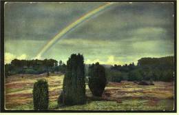 Lüneburger Heide Mit Regenbogen -  Bahnpost Ansichtskarte Ca.1912    (1288) - Lüneburger Heide