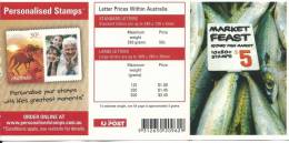 $5 Market Feast Sydney Fish Market  10 X 50  Cent  Peel & Stick Booklet  Complete Mint Unhinged Unused - Booklets