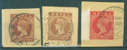 Stamps - Postal Stationery, Cutouts, Ganzsachenausschnitten, Natal - Natal (1857-1909)