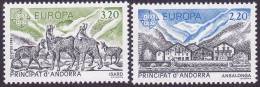 CEPT / Europa 1986 Andorre Français N° 348 & 349 ** Protection De La Nature Et Environnement - 1986