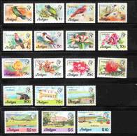 Barbuda 1977 Birds Flowers Scenery Overprinted MNH - Barbuda (...-1981)