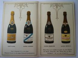Joli Carton   PUB   2  Volets    Champagne  René De  MARAY  (format 8 X 12,5cm)  AVIZE  (Champagne) - Publicités