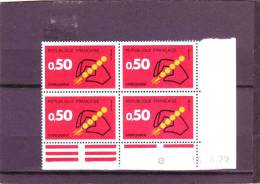 N° 1720 - 0,50F CODE POSTAL - B De A+B - 1° Partie Du Tirage Du 6.4.72 Au 2.6.72 - 14.4.1972 - - 1970-1979