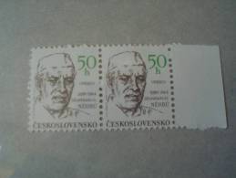 CECOSLOVACCHIA - CESKOSLOVENSKO - COPPIA NUOVO MNH BORDO DI FOGLIO - 1964 - PERSONAGGI NEHRU UNESCO -  50 H. - - Neufs