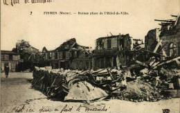 Marne  (51)     FISMES   -    Ruines Place De L'Hôtel De Ville - - Otros & Sin Clasificación