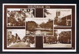 RB 882 - Early Real Photo Multiview Postcard - Cheltenham Spa Gloucestershire - Cheltenham