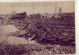 Altforville   Inondations De Janvier 1910 Voie Chemin De Fer Détruite - Alfortville