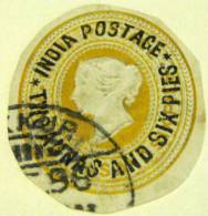 India Stationery Queen Victoria 2a 6p - Used - Sonstige & Ohne Zuordnung