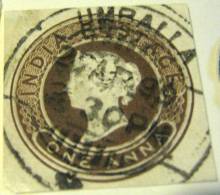 India Stationery Queen Victoria 1a - Used - Other & Unclassified