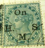 India 1883 Queen Victoria On HMS 0.5a - Used - Other & Unclassified