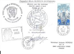 8677  MARION DUFRESNE - MD 50 JASUS - St PAUL &AMSTERDAM - Cartas & Documentos