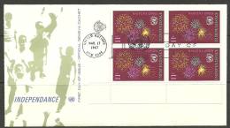 United Nations New York  17.03.1967 FDC Naciones Unidas UN Independance - Covers & Documents