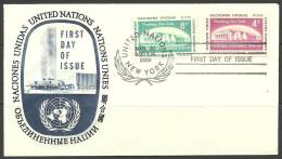 United Nations New York  30.03.1959 FDC Naciones Unidas UN General Assembly In Flushing - Cartas & Documentos