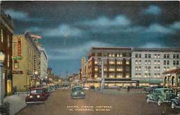 190871-Wyoming, Cheyenne, Capitol Avenue At Night, Albany Hotel - Cheyenne