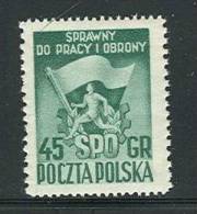 POLAND 1951 MICHEL  NO 705 MNH - Neufs