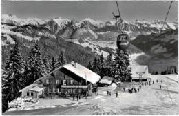 Suisse - Gondelbahn - Zweisimmen Rinderberg Mit Mittelstation Und Berhaus Gobeli - Zweisimmen