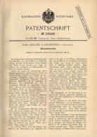 Original Patentschrift - K. Kreuzer In Lindenfels I. Odenwald , 1898 , Stein - Spaltmaschine , Granit , Pflasterstein !! - Machines