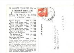 ROMA MILANO. LE AGENDE TECNICHE 1966,IL MOMENTO LEGISLATIVO. .FG-C1023 - Altri & Non Classificati