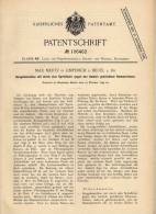 Original Patentschrift - M. Mertz In Limperich B. Beuel A.Rh., 1899 , Dengelmaschine !!! - Machines