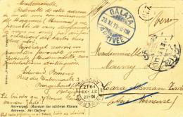 785/19 - Carte-Vue ANVERS TP Pellens 10 C ANVERS 1913 Vers La Turquie Et RETOUR à Anvers - 1912 Pellens