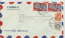 ==ISRAEL BRIEF 1963 Jerusalem Nach N.Y - Aéreo