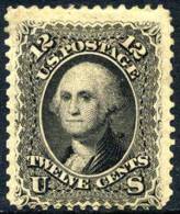 US #69 Mint Hinged 12c Washington From 1861 - Neufs