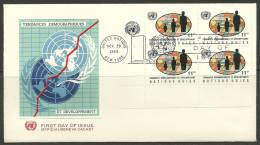 United Nations New York  29.11.1965 FDC Naciones Unidas UN Tendances Demographiques - Lettres & Documents