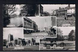 RB 883 - 1963 Real Photo Multiview Postcard -  George Street ++ Luton Bedfordshire - Freedom From Hunger Stamp - Sonstige & Ohne Zuordnung