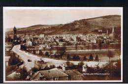 RB 883 - Real Photo Postcard -  Peebles From The South - Peeblesshire Scotland - Peeblesshire