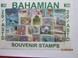 Pochette De 20 Timbres Divers Thèmes Poisson Chien Divers Sujets Des Bahamas Bahamian 20/ ASTD Souvenir STAMPS Oblitérés - Bahama's (1973-...)